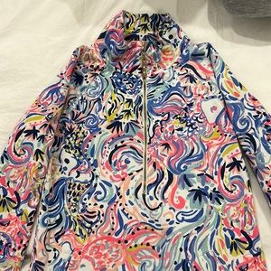 Lilly Pulitzer zip down cotton dress with pockets